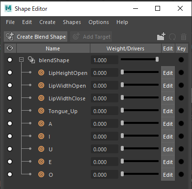 Shape Editor（参考）