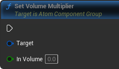 CriWare Unreal Engine: Atom Component Group