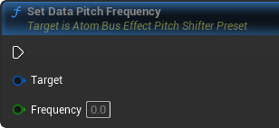 CriWare Unreal Engine: Set Data Pitch Frequency