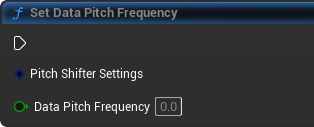 CriWare Unreal Engine: Set Data Pitch Frequency