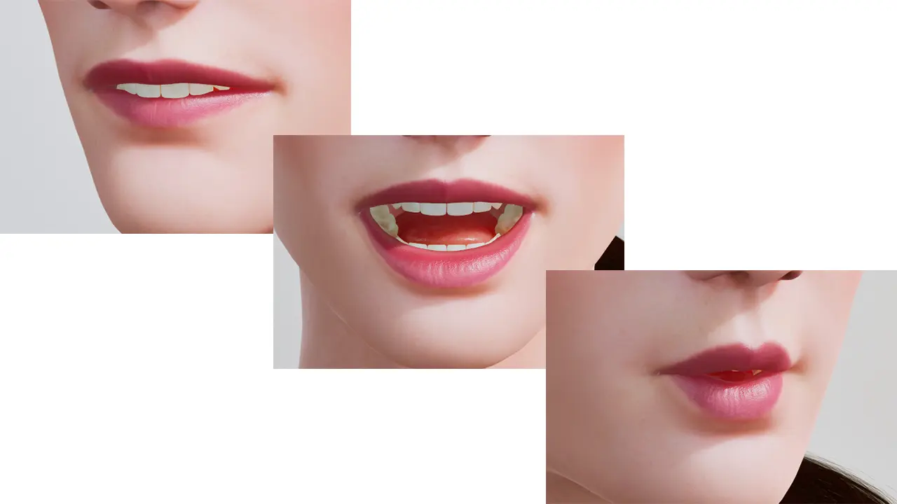 2. あらゆる言語の口の動きを再現 